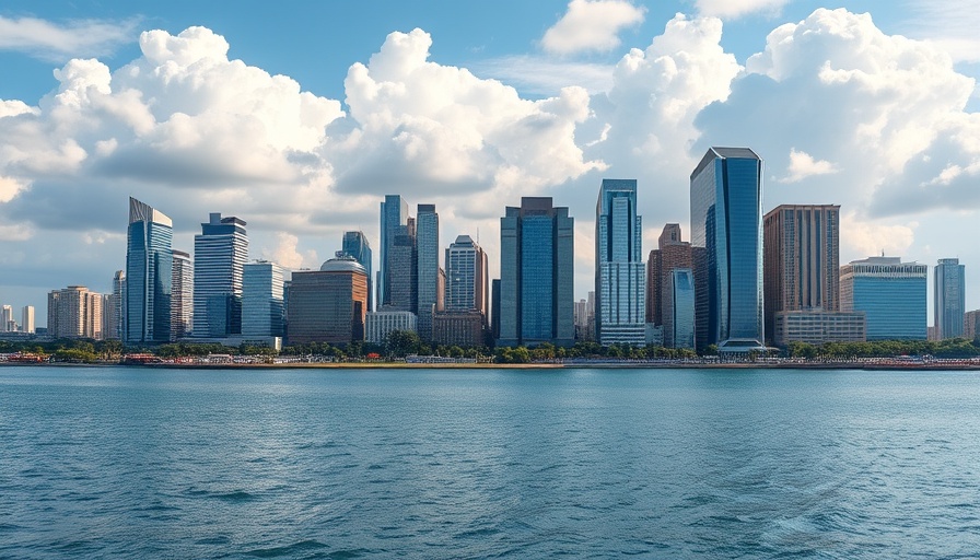 AI Conference Insights: Modern urban skyline with dynamic architecture.