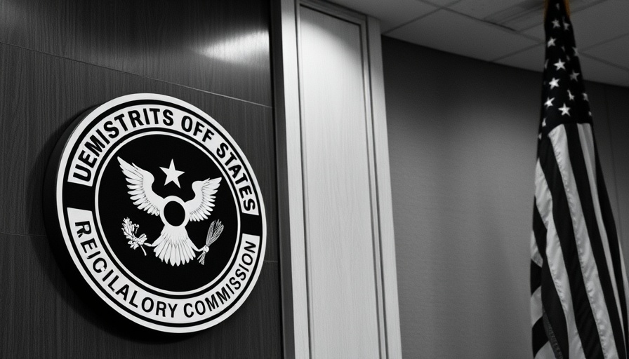 Nuclear Regulatory Commission seal next to American flag.