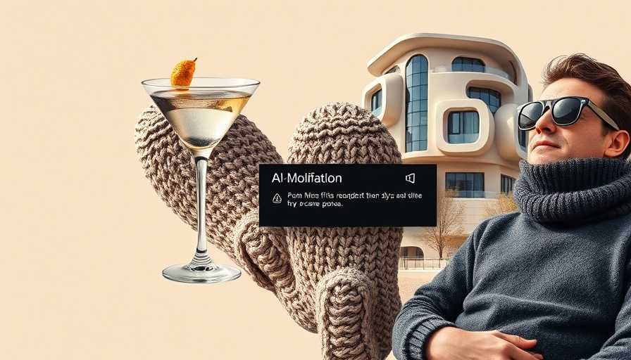 Digital collage illustrating Pinterest AI content management, featuring AI notification.