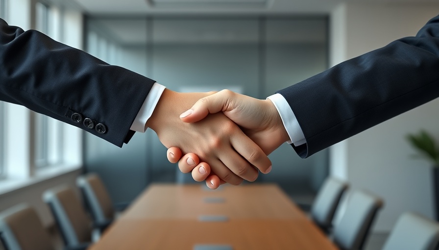 Business handshake symbolizing identity verification solutions.