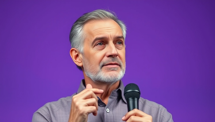 Middle-aged man discussing Microsoft earnings AI cloud growth.