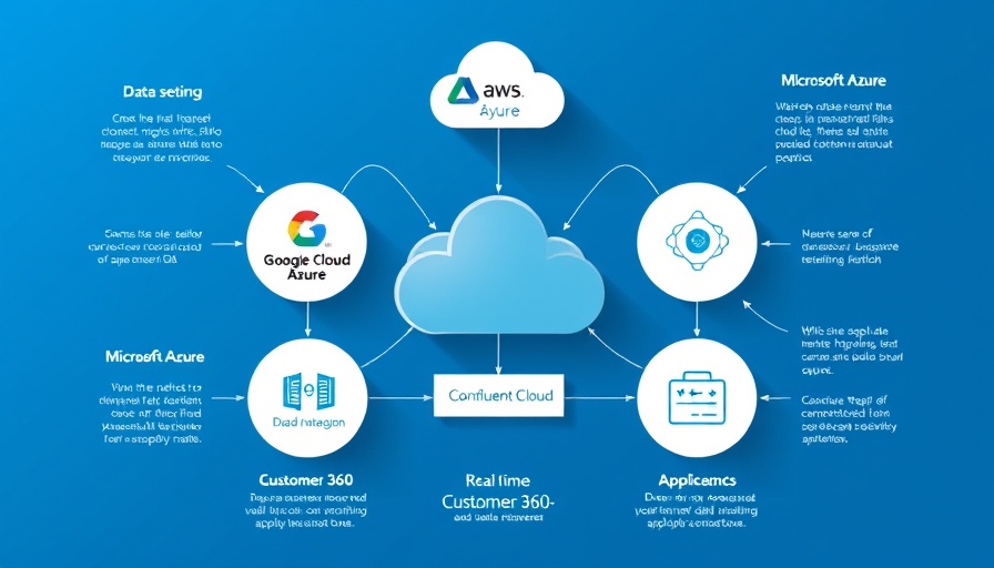 Confluent Cloud networking diagram showing data integration and real-time apps.