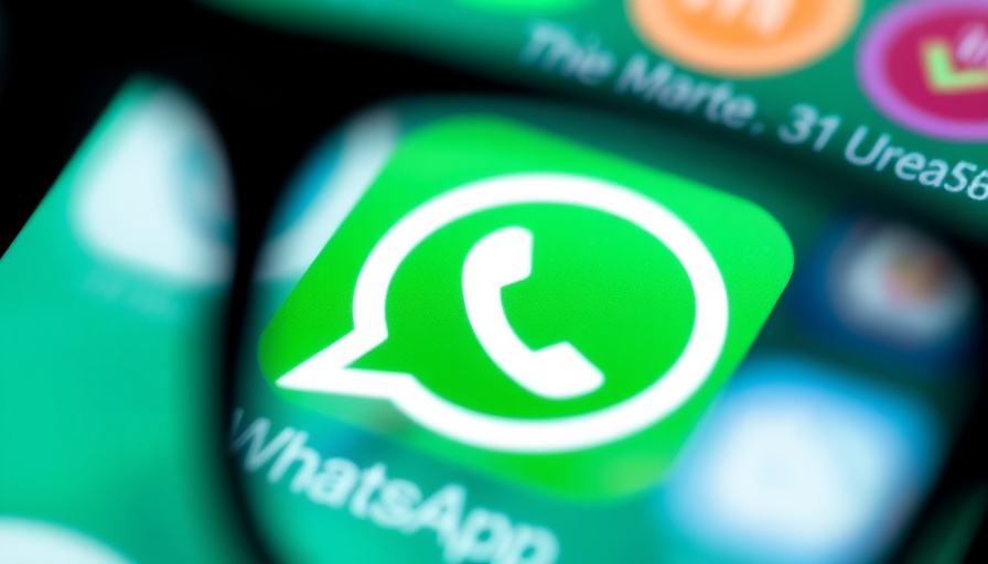 WhatsApp logo reflecting on glasses illustrating 3 billion users.