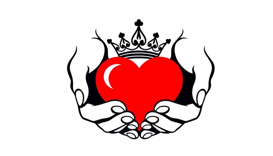 Symbolic heart and hands with crown, 29 Second Rule AI Marketing