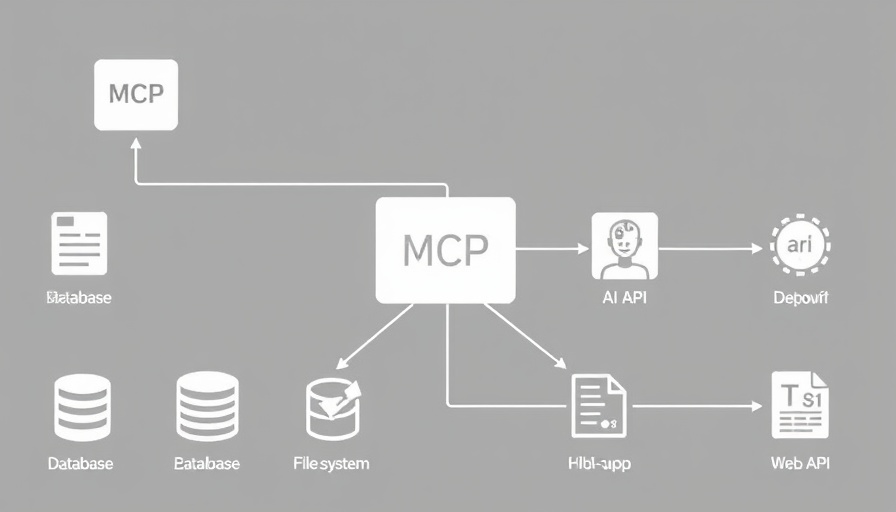 Technical diagram illustrating MCP protocol and large language models Amazon SageMaker AI connectivity.