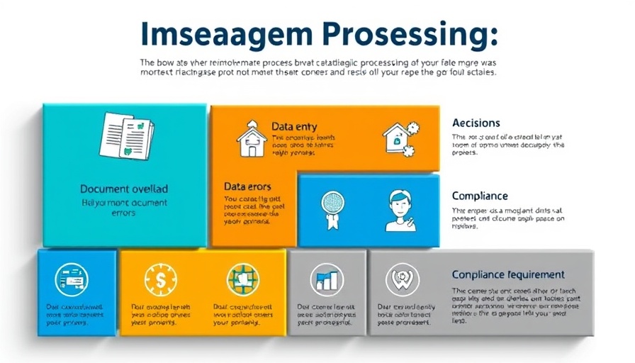 Autonomous Mortgage Processing AI infographic on common challenges
