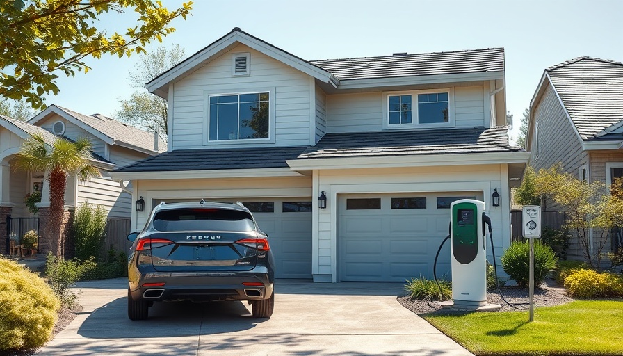 Home EV charging solutions at a modern suburban house.