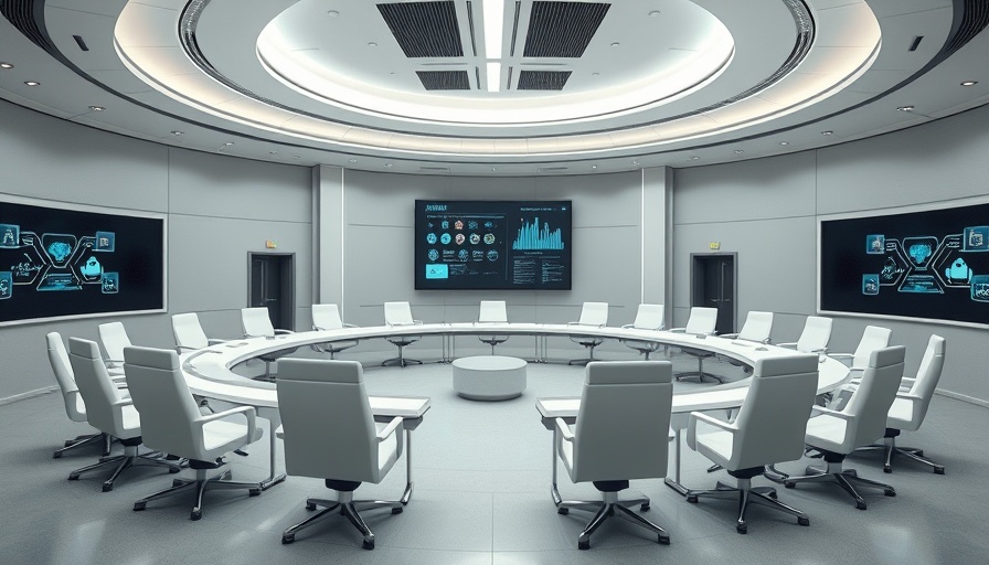 Allergan AMI Training Center, modern circular room with sleek design.