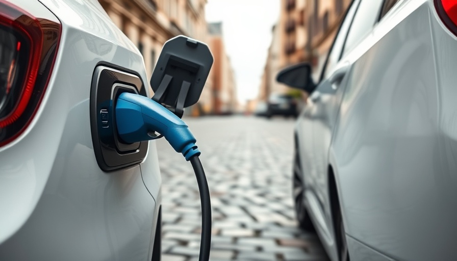 U.S Electric Vehicle Adoption: Modern electric car charging.