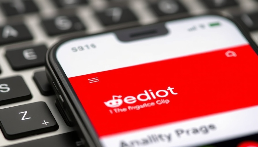 Smartphone showing Reddit app download screen, AI integration in Reddit's main search.