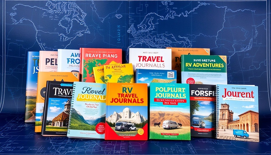 Best travel journals for RV adventures with diverse covers and styles.