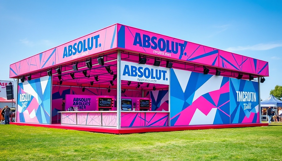 Coachella Marketing Brand Experiences vibrant Absolut pavilion.