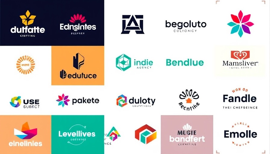 Creative indie agency logos showcasing marketing innovations.