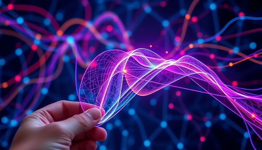 Vibrant digital network for cloud AI solutions in business transformation.
