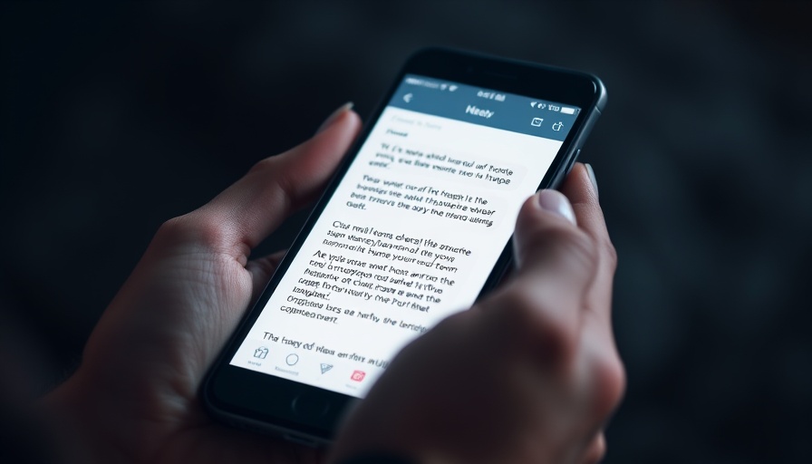 Smartphone showing chat app interface highlighting signal communication security breaches.
