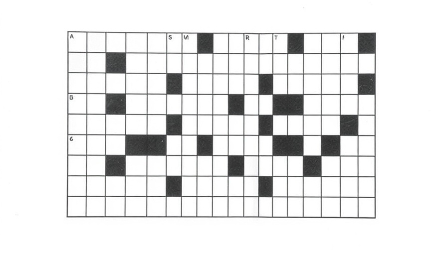 McKinsey Crossword Problem Solving black-and-white grid unsolved