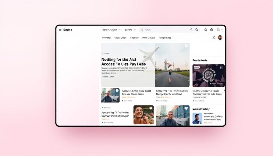 AI-powered news reader interface with popular articles grid.