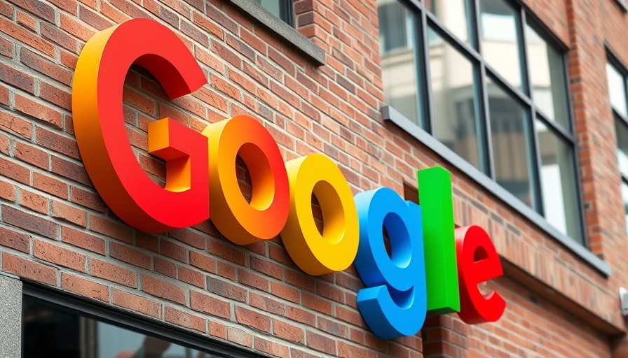 Colorful Google logo on building, AI simplify feature for understanding text.