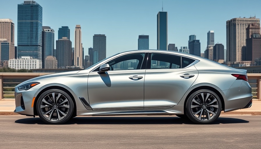 Sleek 2026 Genesis GV70 parked with urban backdrop.