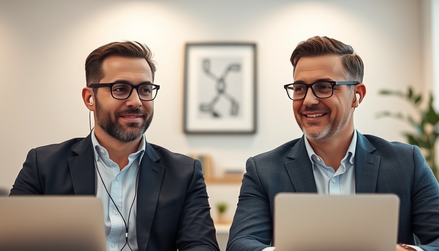 Two men discussing AI in Cyber Resiliency during a virtual meeting.
