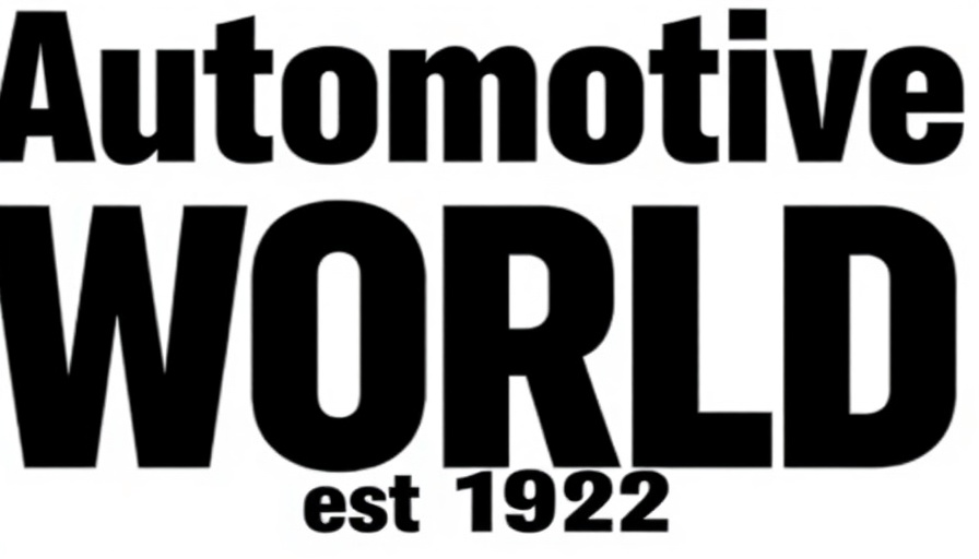 Bold logo of Automotive World magazine establishment.