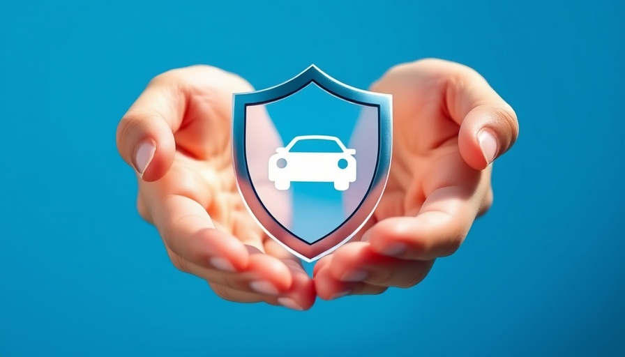 Hands holding shield with car icon for Retail Warranty Reimbursement Success.