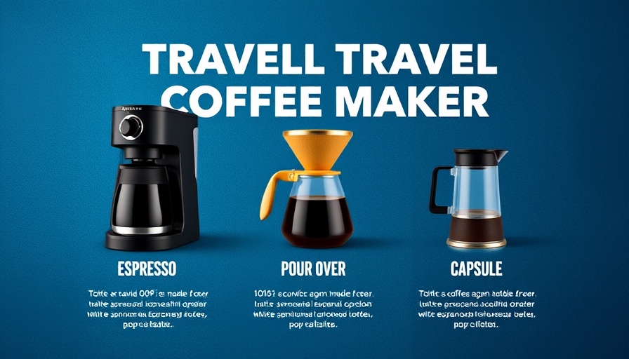 Top travel coffee makers for RVers comparison chart.