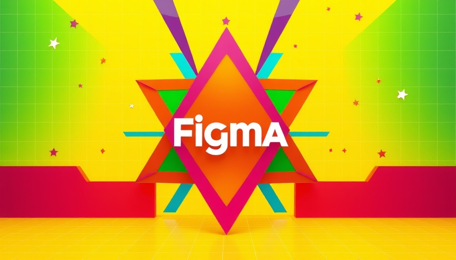Abstract design featuring Figma AI features logo.