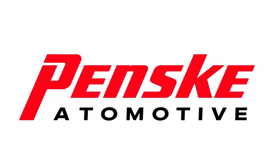 Penske Automotive logo, emphasizing used car profitability.
