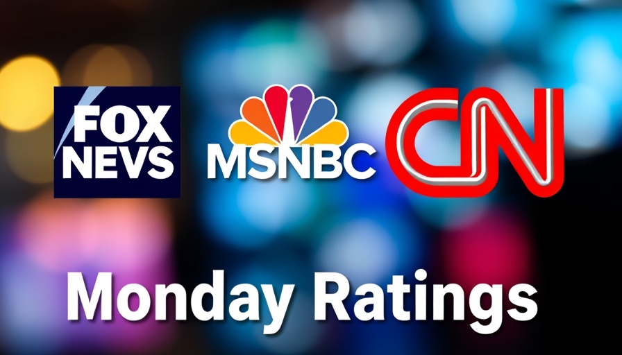 Evening Cable News Ratings with TV logos.
