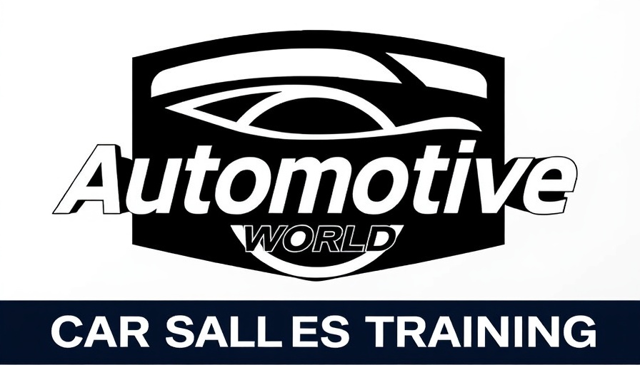 Automotive World logo, est. 1992 for car sales training.