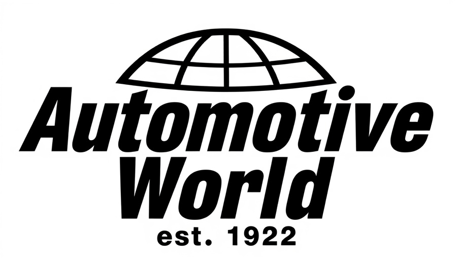 Automotive World logo established 1992 bold black text.