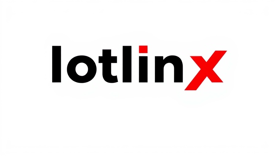 Lotlinx logo design on simple white background