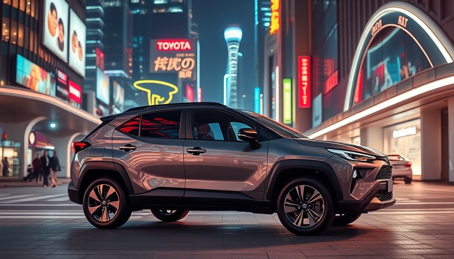 Toyota Corolla Cross SUV showcasing innovations in urban setting