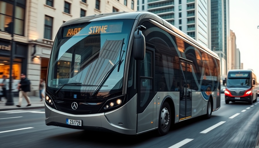 VAG Nuremberg electric bus on city street, modern design.
