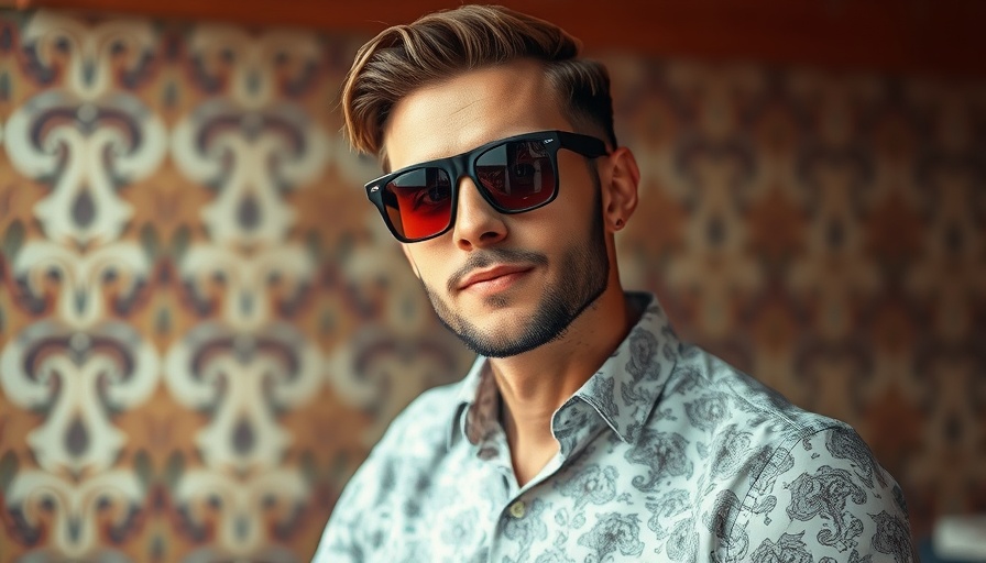 Retro styled portrait of a man, exploring viral content themes.