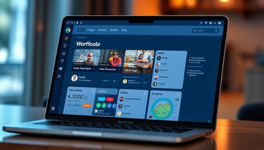 Rippling workforce management dashboard on a laptop screen.