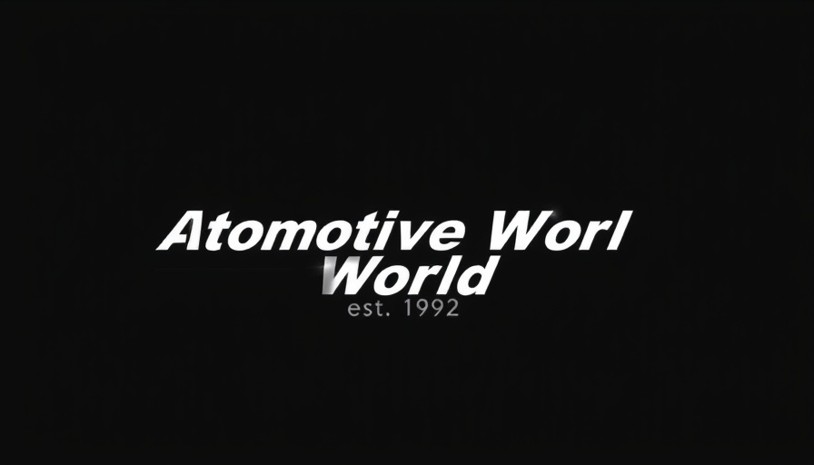 Automotive World logo, established 1992, black text.
