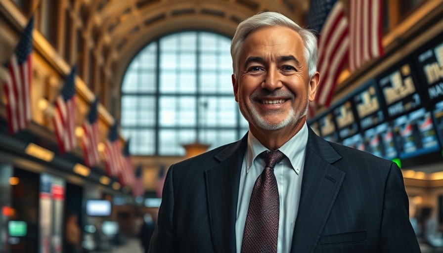 Confident man at a stock exchange representing Oracle AI database integration.