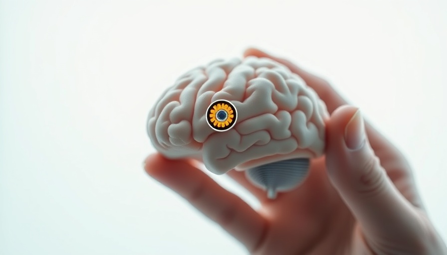 Delicate brain implant held with care, showcasing healthcare innovation.