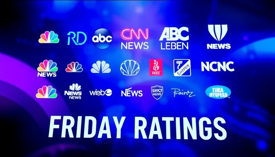 Cable News Ratings: graphic showing network logos.