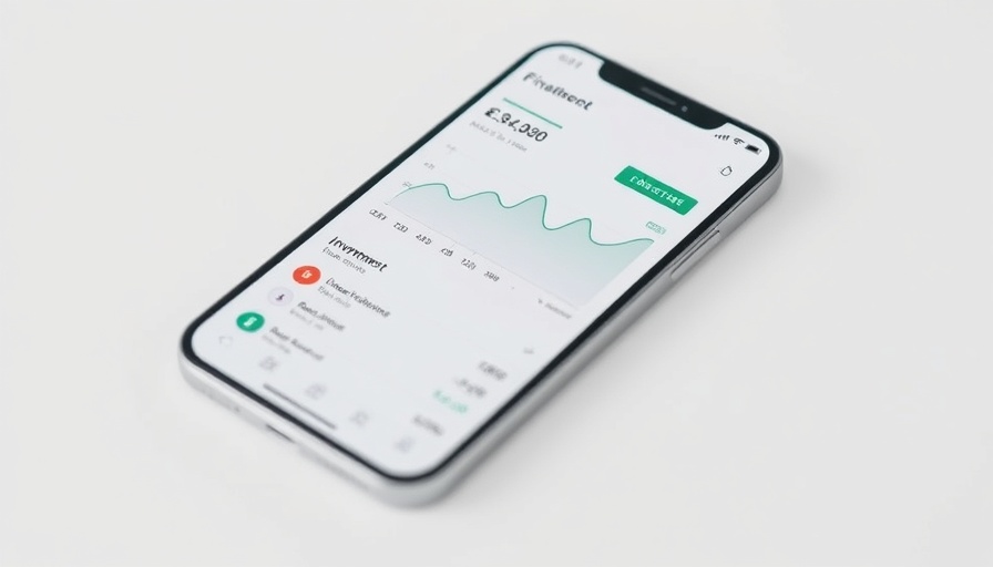 Smartphone with Stash app showing funding growth.