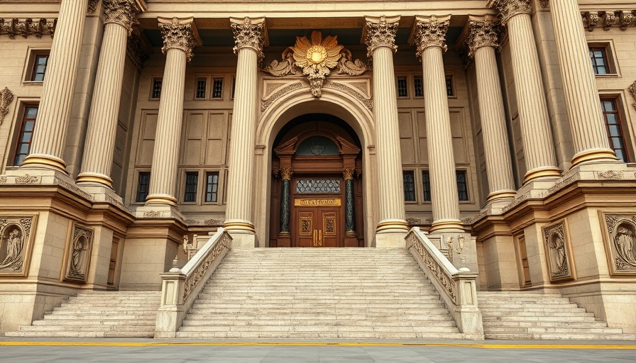 Stately facade of the Trump administration copyright office