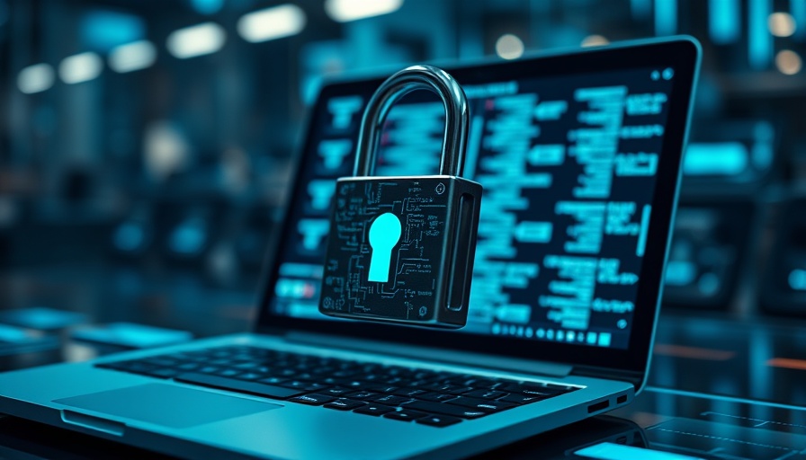 AI-Native Automation in Industrial Systems: futuristic digital security with padlock.