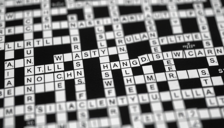 Intricate black-and-white crossword puzzle grid for McKinsey Crossword executive problem-solving.