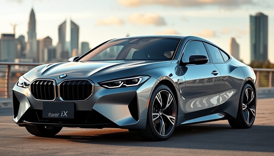 2026 BMW iX electric vehicle features in urban setting.