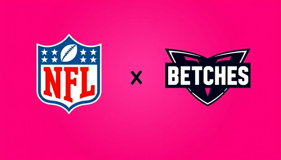 NFL marketing strategies for female fans: NFL and Betches logo on pink.