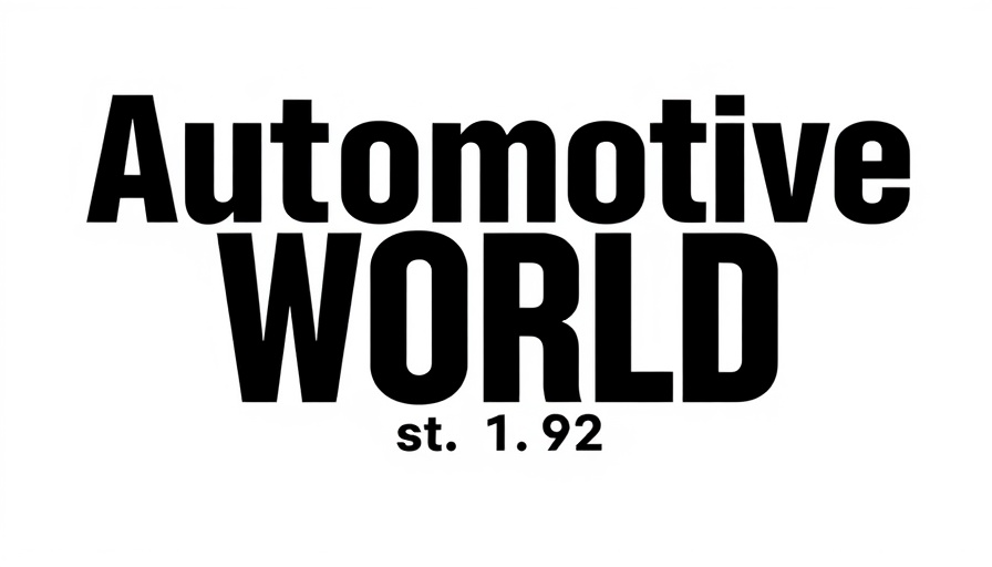 Automotive World logo minimalistic design, automotive connectivity solutions