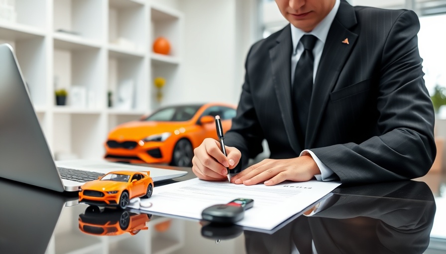 Q1 Auto Finance Trends: Person signing car finance documents.