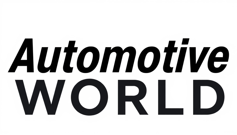 Automotive World logo, bold black text, transparent background.